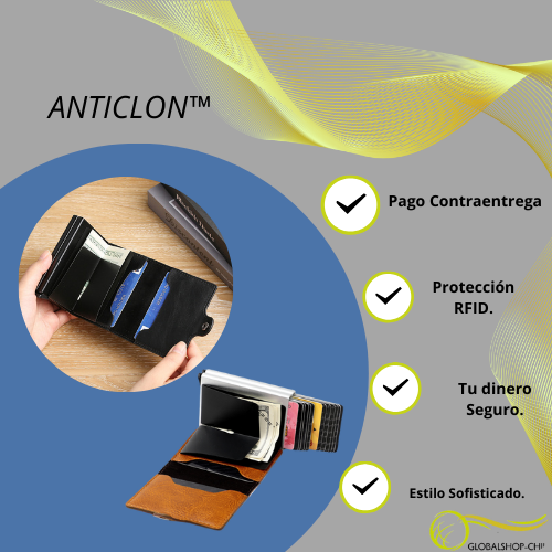 ANTICLON™ - Billetera anticlon tecnología RFID.