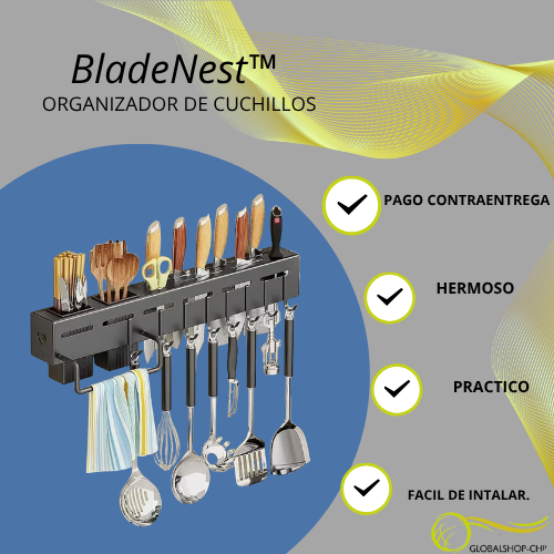 BladeNest™ Estante Organizador Porta Cuchillos Alum
