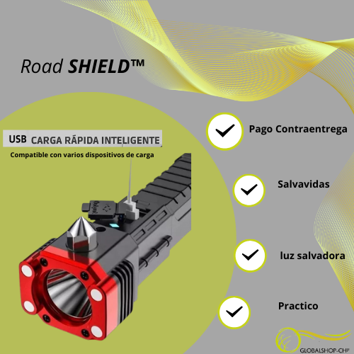 ROAD SHIELD™ martillo con Linterna para Auto